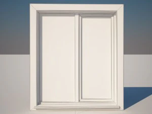 Fenster au&szlig;en 3D Modell