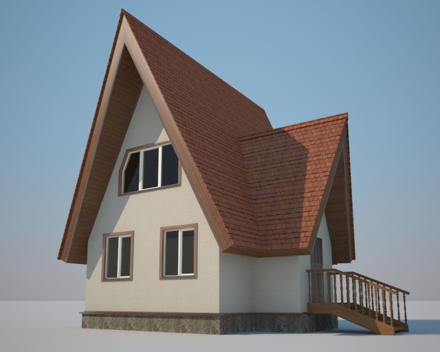 house 3D Модель .c4d .max .obj .3ds .fbx .stl .blend