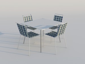 furniture for patio set1 3D Model
