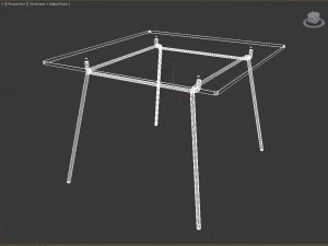 furniture for patio set1 3D Model