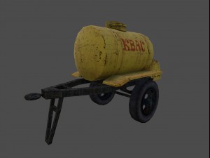 barrel for sale drinks ussr low poly Model 3D