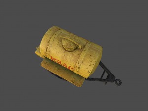 barrel for sale drinks ussr low poly Model 3D