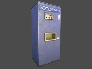 販売用炭酸飲料ソ連低ポリマシン 3Dモデル
