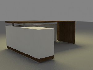 desk of the director Modelo 3D