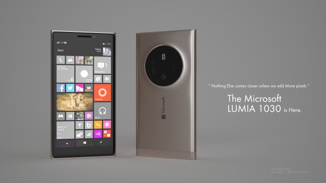 microsoft lumia 1030 3D Model .c4d .max .obj .3ds .fbx .stl .blend 