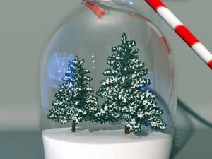 the art object from a glass 3D Model