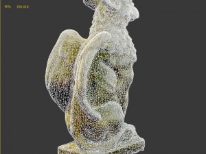a statuette of a griffin 3D Model
