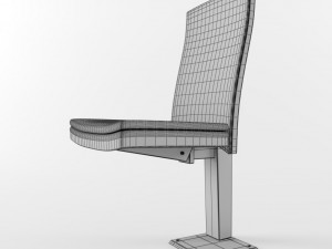 onvertible an armchair for auditorium 3Dモデル