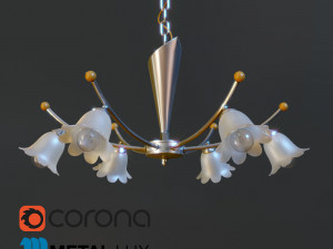 chandelier metal lux lotto 80166 3D मॉडल