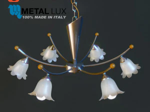 chandelier metal lux lotto 80166 3D Model