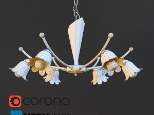chandelier metal lux lotto 80166 3D Модель
