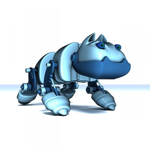 robot-dog Modelo 3D .c4d .max .obj .3ds .fbx .stl .blend 
