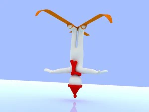 men with the winter olympics 3D Model