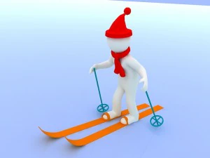 men with the winter olympics 3D Model