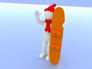 men with the winter olympics 3D Model
