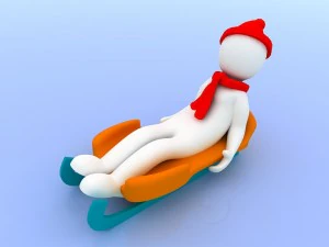 men with the winter olympics 3D Model