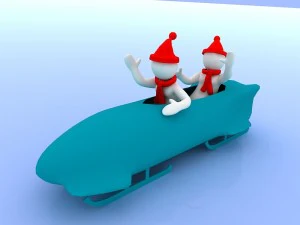 men with the winter olympics 3D Model