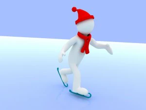 men with the winter olympics 3D Model