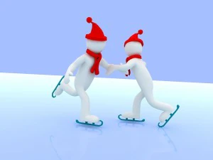 men with the winter olympics 3D Model