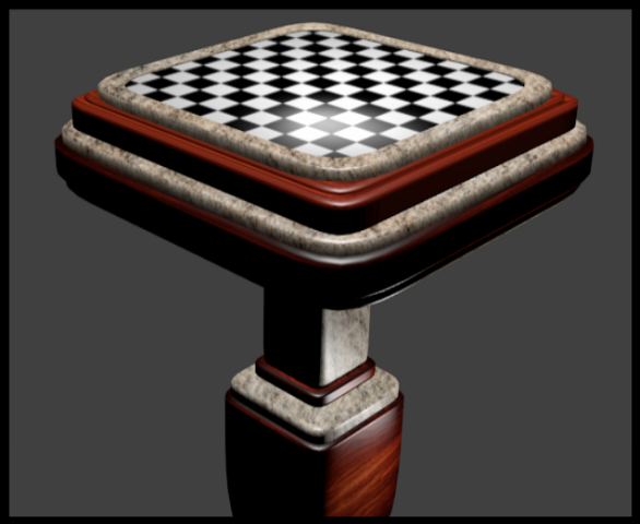chess table 3Dモデル .c4d .max .obj .3ds .fbx .stl .blend