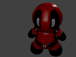 deadpool chibi 3D 모델