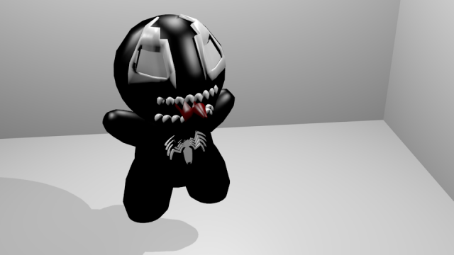 venom chibi 3D 模型 .c4d .max .obj .3ds .fbx .stl .blend 