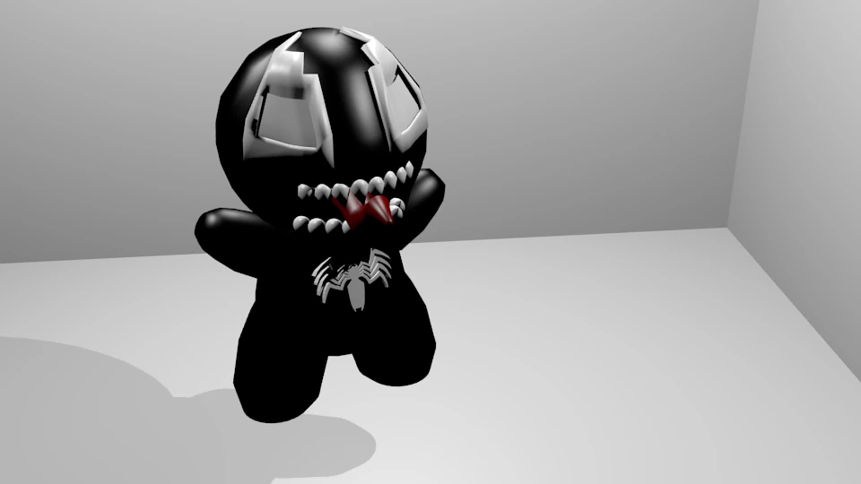 venom chibi 3D Model .c4d .max .obj .3ds .fbx .stl .blend 