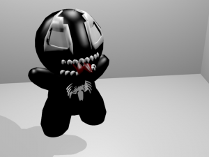 venom chibi 3D 模型