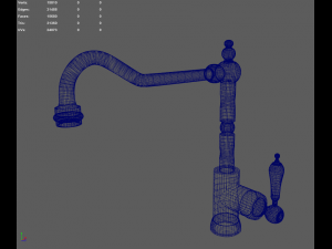 victorian faucet 3D 모델