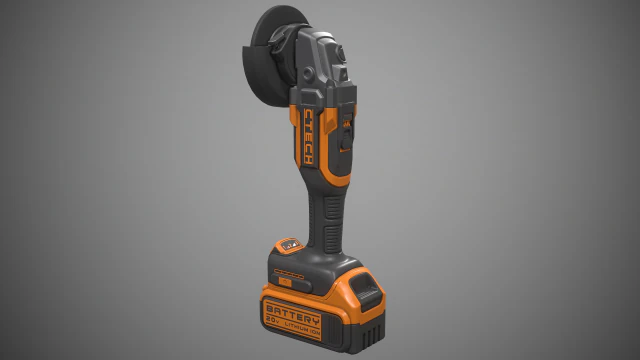 smerigliatrice angolare Modello 3D .c4d .max .obj .3ds .fbx .stl .blend 