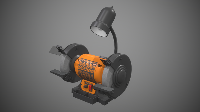 bench grinder Modèle 3D .c4d .max .obj .3ds .fbx .stl .blend 