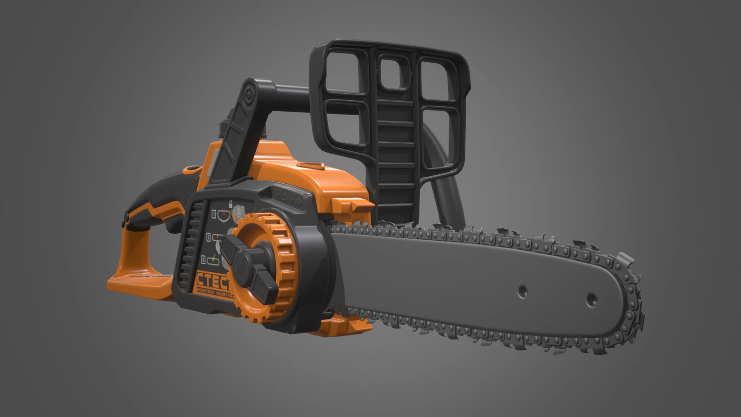 chainsaw 3D Model .c4d .max .obj .3ds .fbx .stl .blend 