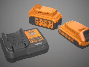 pil şarj istasyonu 3D Model