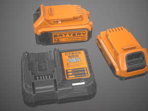 battery charging station 3D-Modell
