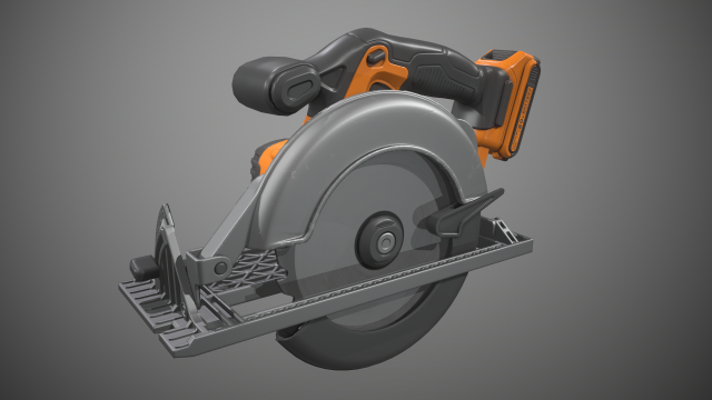 circular saw 3D 모델 .c4d .max .obj .3ds .fbx .stl .blend 