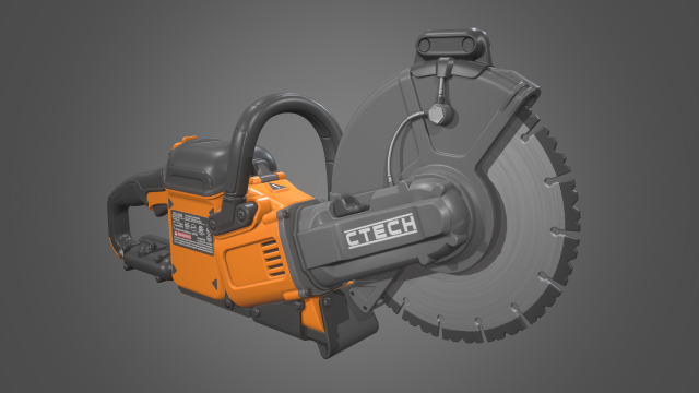 cut off saw 3D Model .c4d .max .obj .3ds .fbx .stl .blend 