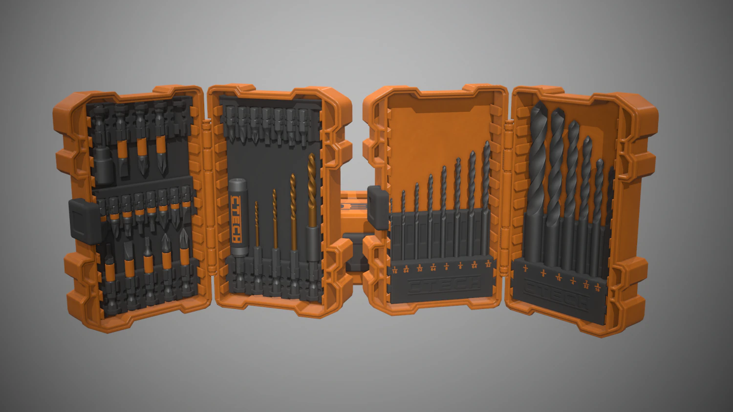 conjunto de broca Modelo 3D .c4d .max .obj .3ds .fbx .stl .blend 