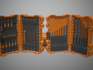 drill bit set 3D Модель
