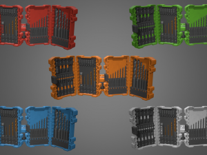 drill bit set Modèle 3D