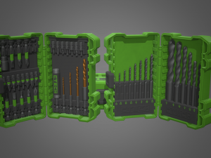 drill bit set Modèle 3D
