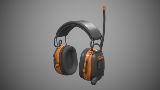 ear muffs Model 3D .c4d .max .obj .3ds .fbx .stl .blend 