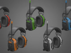 cuffie antirumore Modello 3D