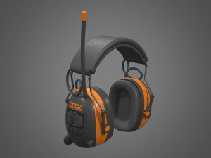 cuffie antirumore Modello 3D