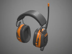 cuffie antirumore Modello 3D