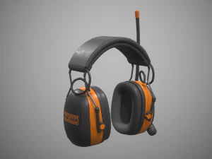 cuffie antirumore Modello 3D