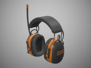 cuffie antirumore Modello 3D