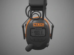 cuffie antirumore Modello 3D