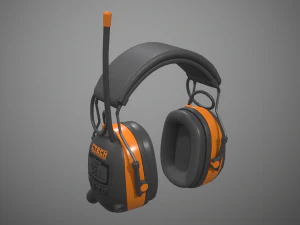 cuffie antirumore Modello 3D