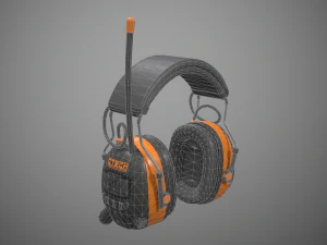 cuffie antirumore Modello 3D