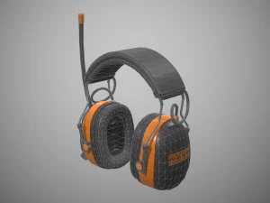 cuffie antirumore Modello 3D